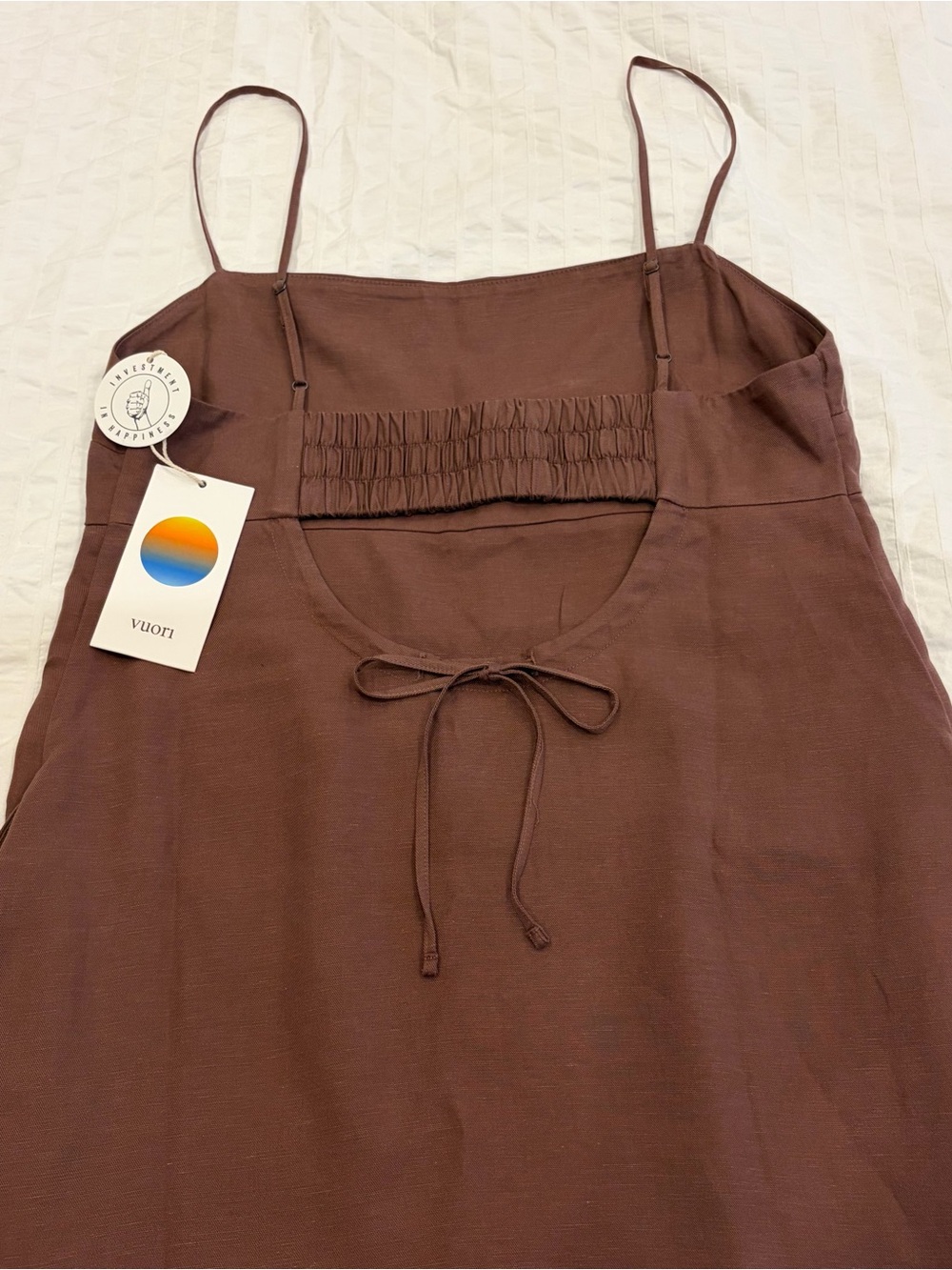 NWT Vuori Trestles Twill Dress in Sable - Picture 7 of 7